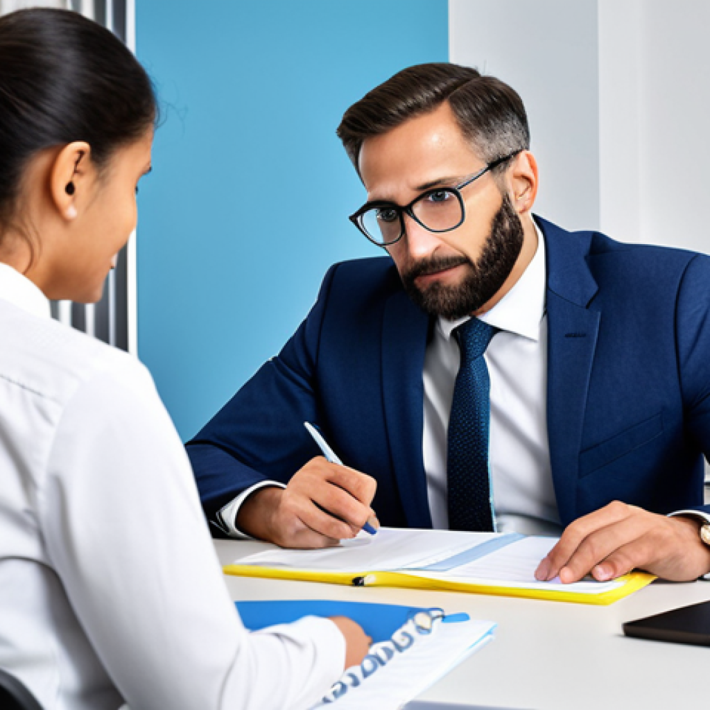 **

"A dedicated social worker, fully clothed in professional attire, sits at a bright desk in a modern MDPH office, assisting a client with paperwork, safe for work, appropriate content, perfect anatomy, natural proportions, family-friendly, professional photograph, high quality."

**